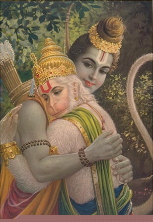 lord rama and hanuman